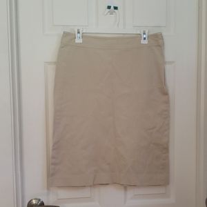 GAP cream pencil skirt